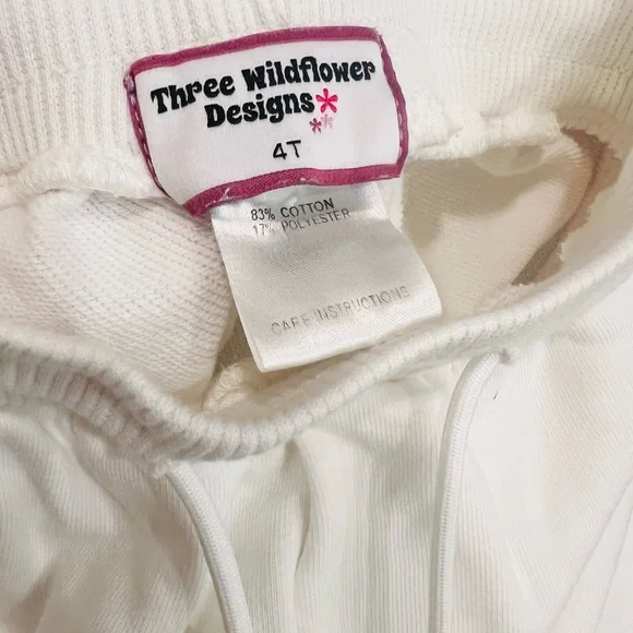 White Kids Sweatshirt with Rainbow Sequin Design - Picture 3 of 4